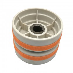 drive pulley with rings for...